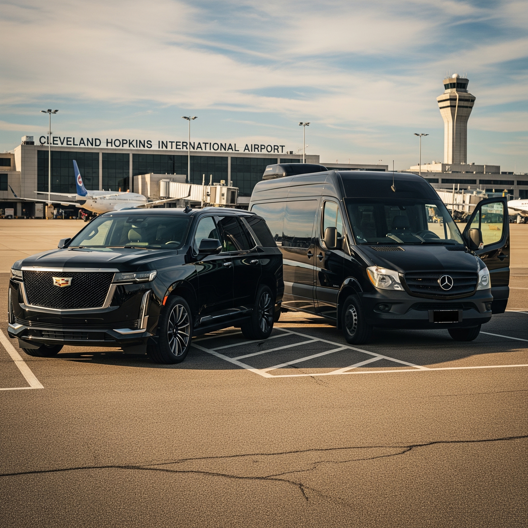 Cleveland Hopkins Airport Luxury Limo Service with Professional Chauffeurs