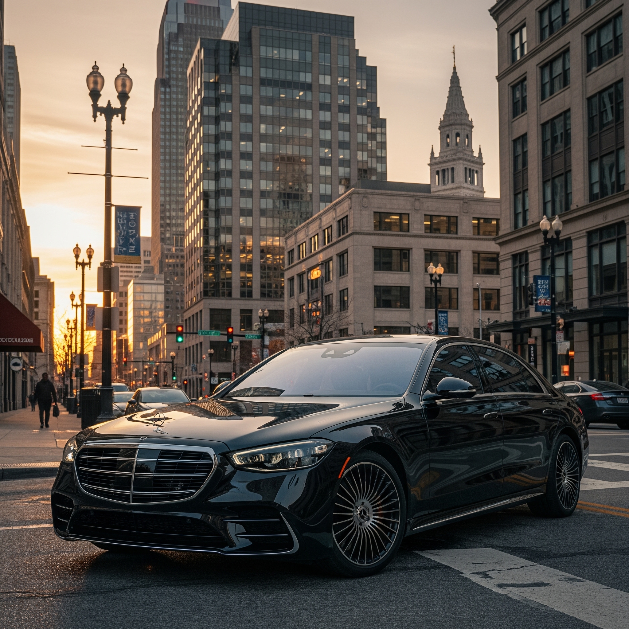 Luxury sedan for executive transportation in Cleveland Ohio