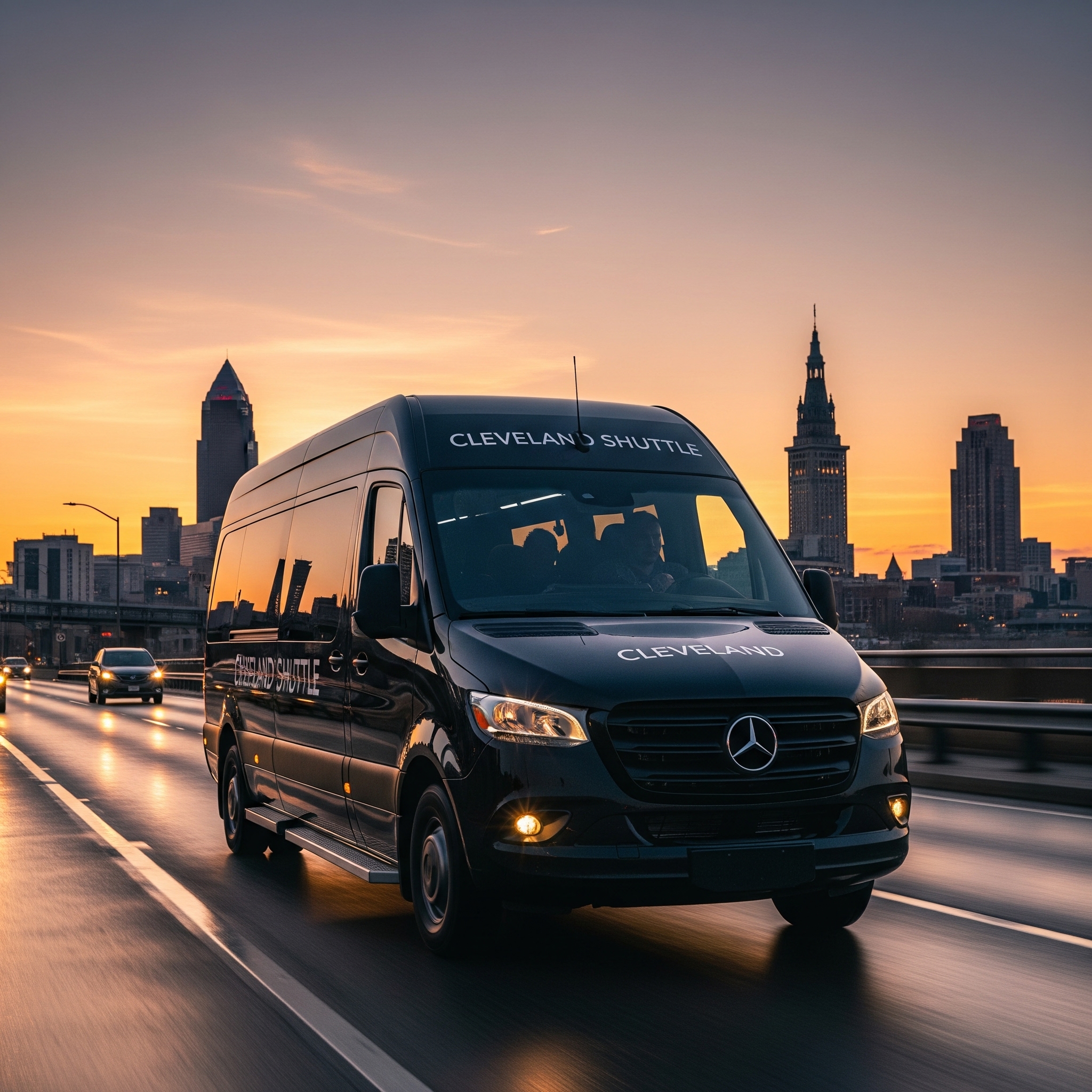 Professional sprinter shuttle limo and chauffeur service in Cleveland